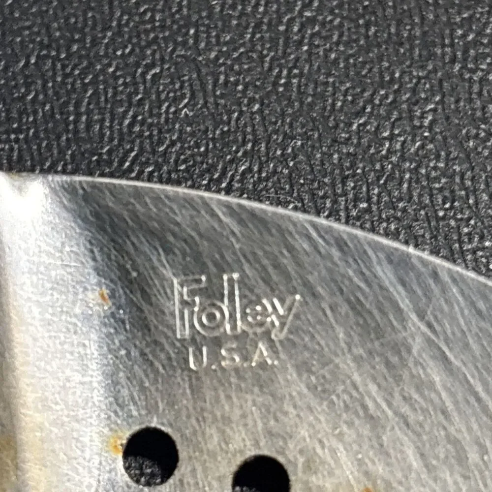 Foley USA Chrome Plated Skimmer Kitchen Utensil Vintage